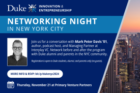 NYC networking event Nov 21